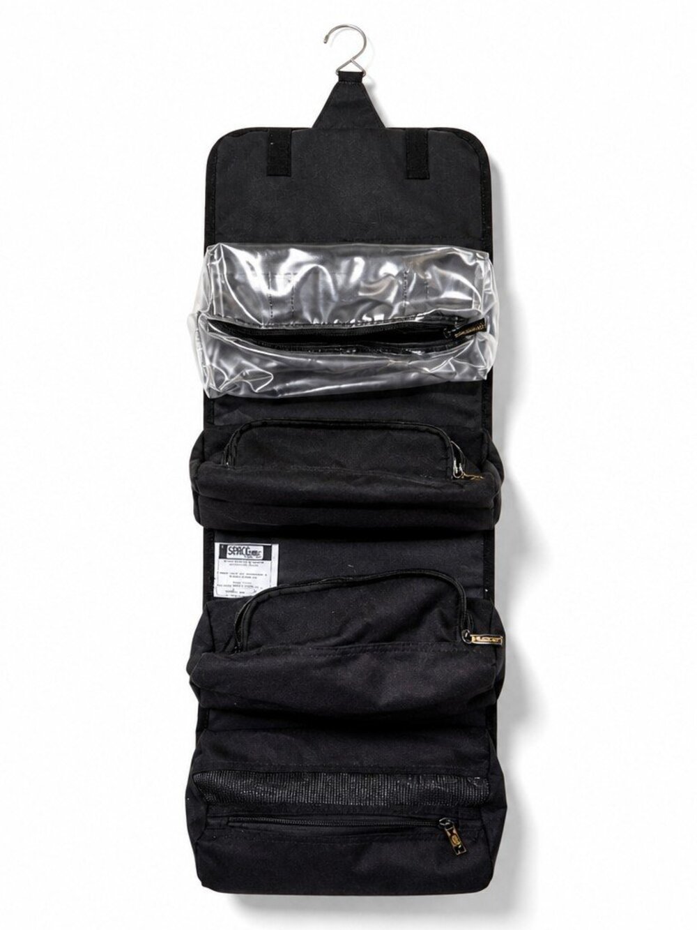 Travel Hanging Toiletry Organizer Bag Black Multi Pocket Cosmetic Case